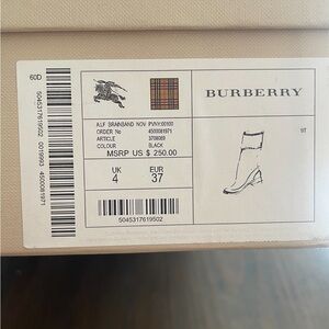 Burberry Black Rain Boots